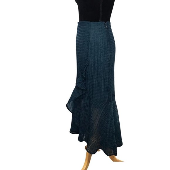 UnBranded Sample Ruffled Layered Skirt in Blue - Sz S* - Picture 3 of 6